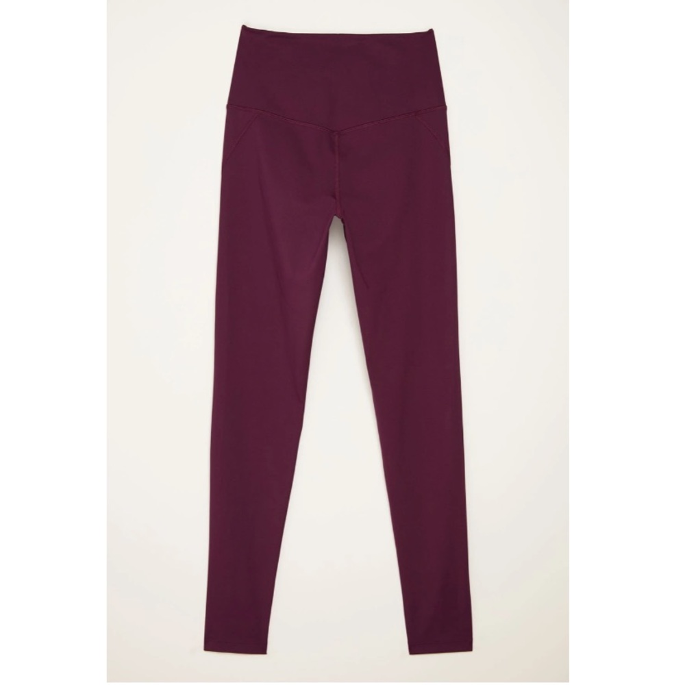 Girlfriend Collective Compressive High Rise Leggings in Plum